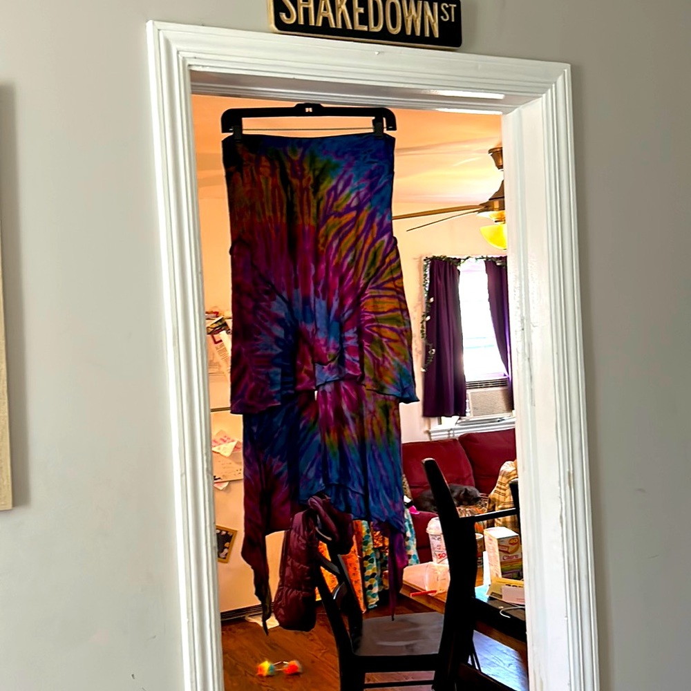 Hand tie dyed palazzo pants